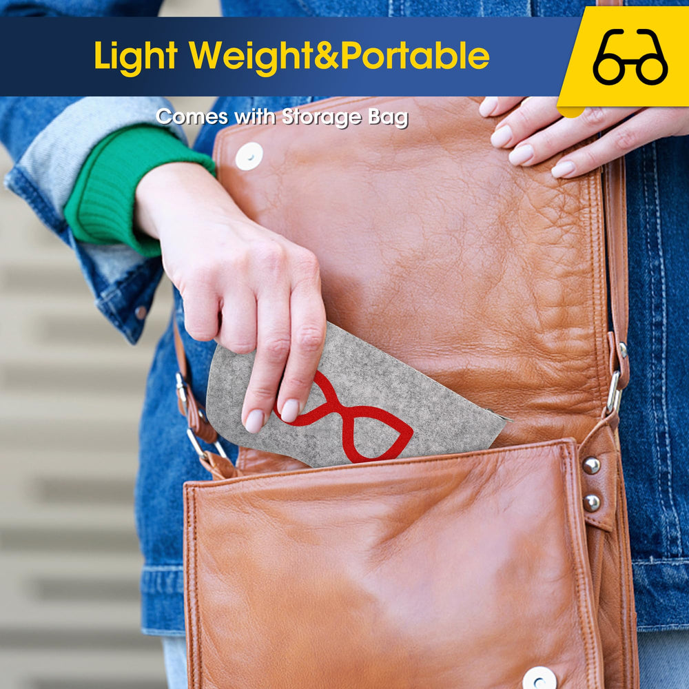 NEOISM protective storage bag keeps glasses safe and ready.