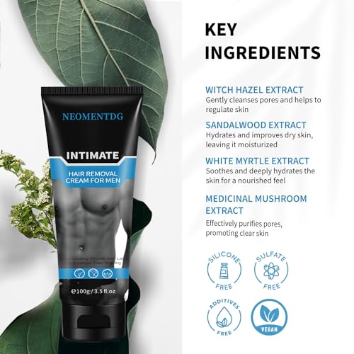 NEOMEN back-chest-arms application demonstrates fast, pain-free grooming.