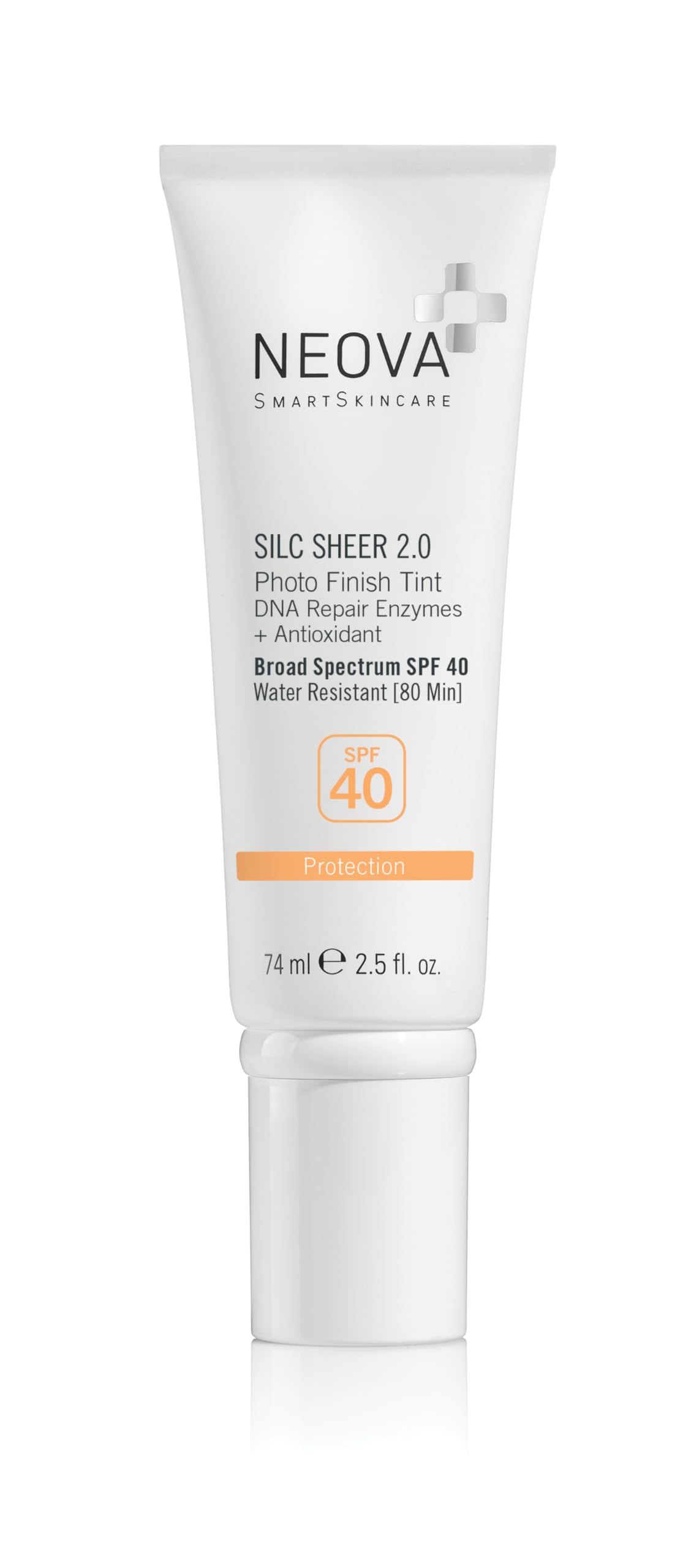 NEOVA Silc Sheer 2.0 swatch shows seamless tint blending for even complexion