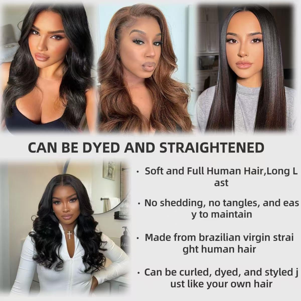 NERUMO unprocessed Brazilian hair application ideas for daily wear