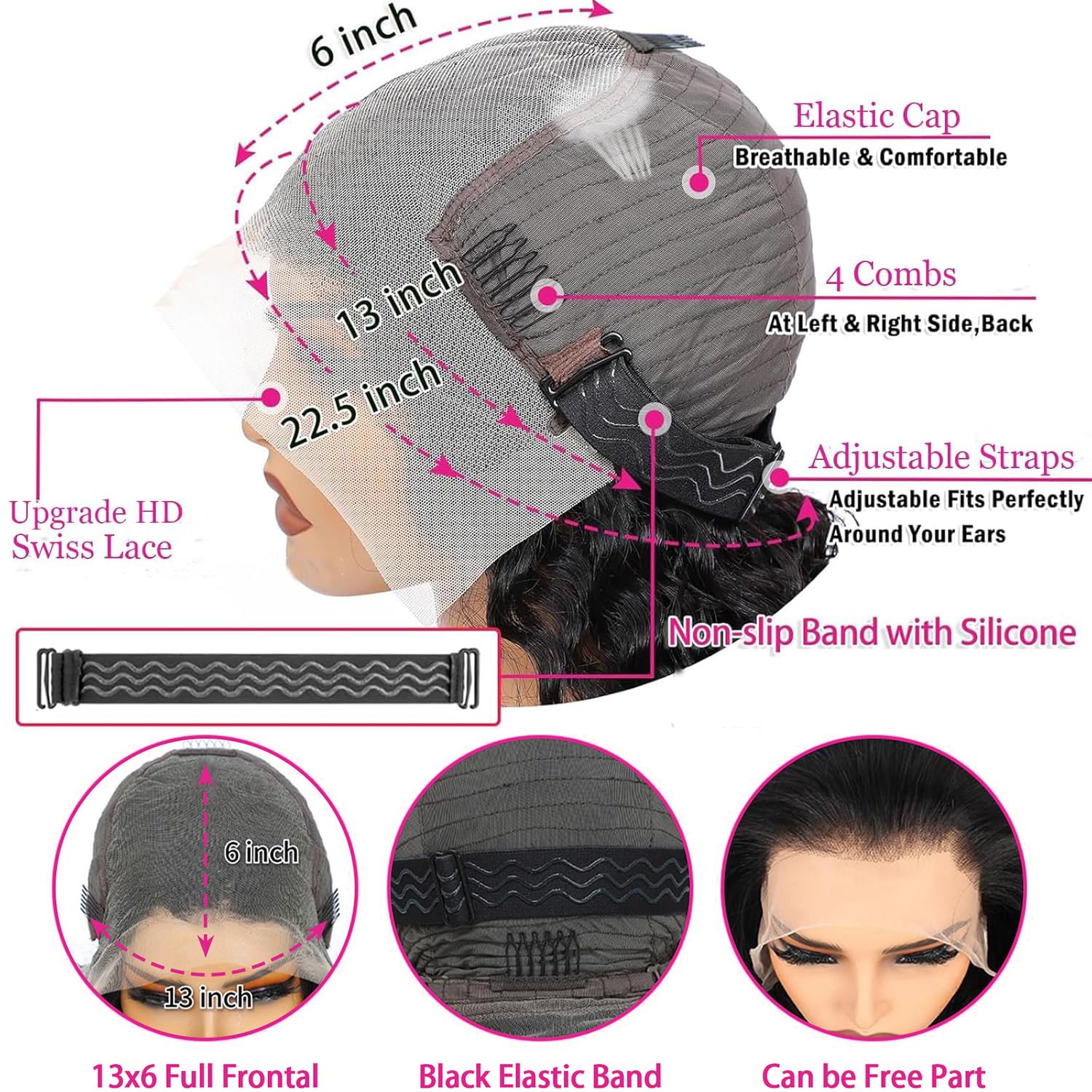 Nervoss baby hair close-up showcases pre-plucked natural-looking hairline.