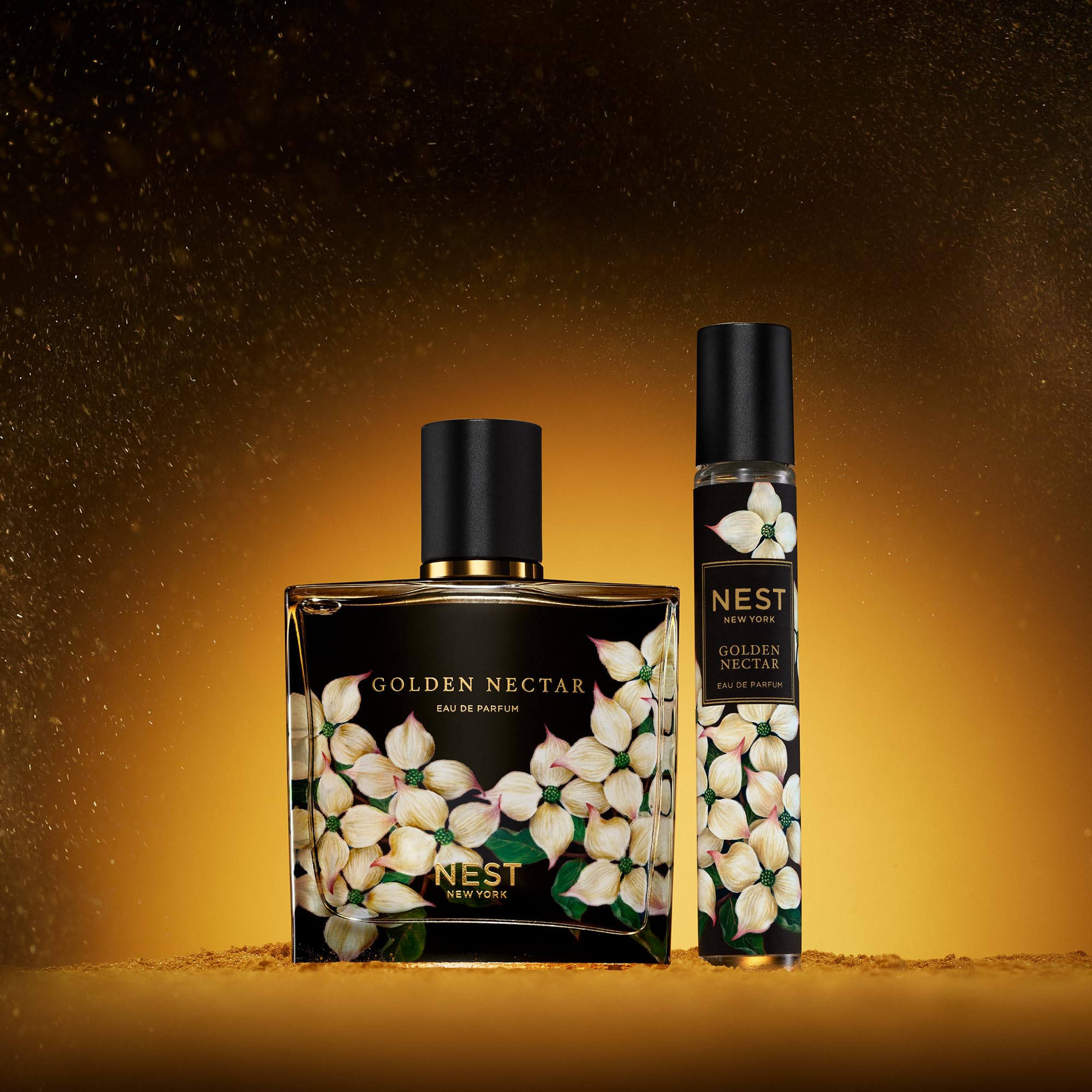NEST New York Golden Nectar packaging detail showcases sustainable design.