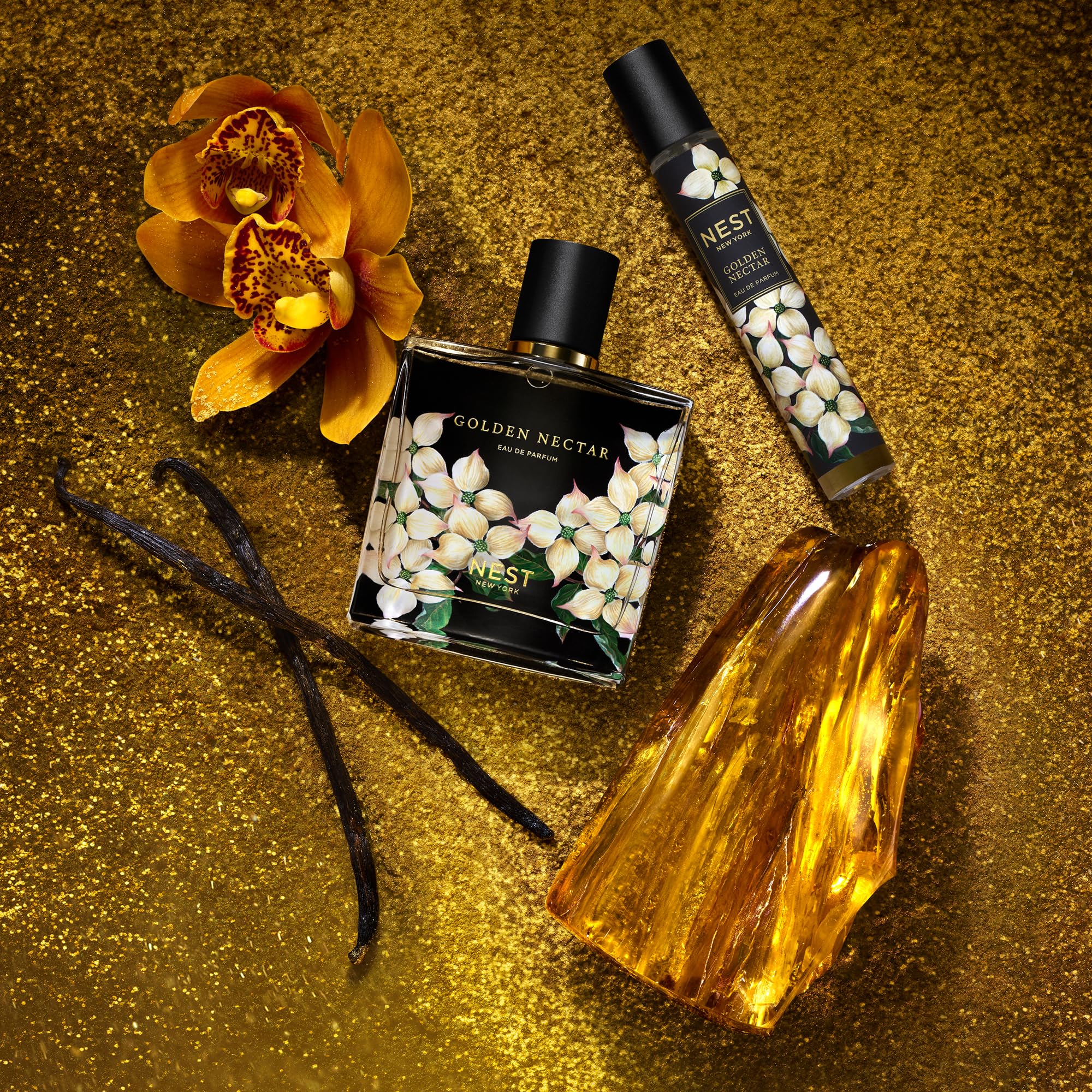 NEST New York Golden Nectar set box presentation highlights vegan and cruelty-free branding.