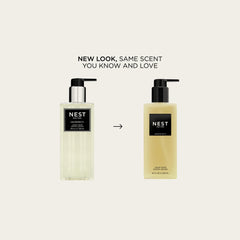 NEST New York Grapefruit Liquid Soap bottle on sink, gluten-free and cruelty-free formula