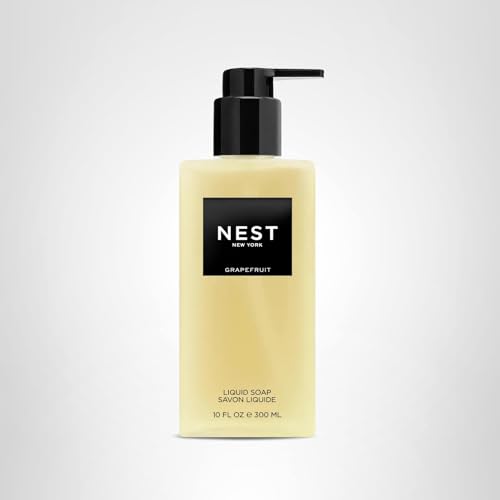 NEST New York Grapefruit Liquid Soap fragrance swirl promotes uplifting ambiance