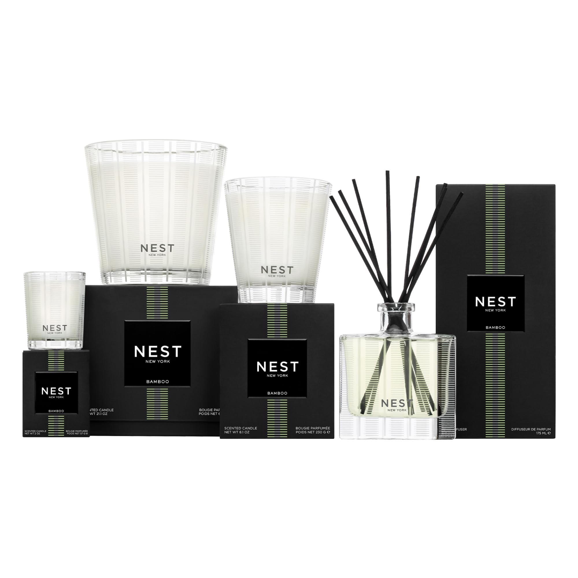 NEST New York Bamboo fragrance-notes image highlights antioxidant-rich formula for skin nourishment.