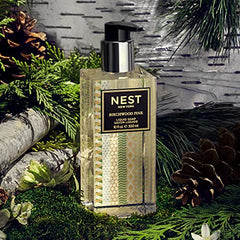 NEST New York Birchwood Pine packaging emphasizes gluten-free, cruelty-free care