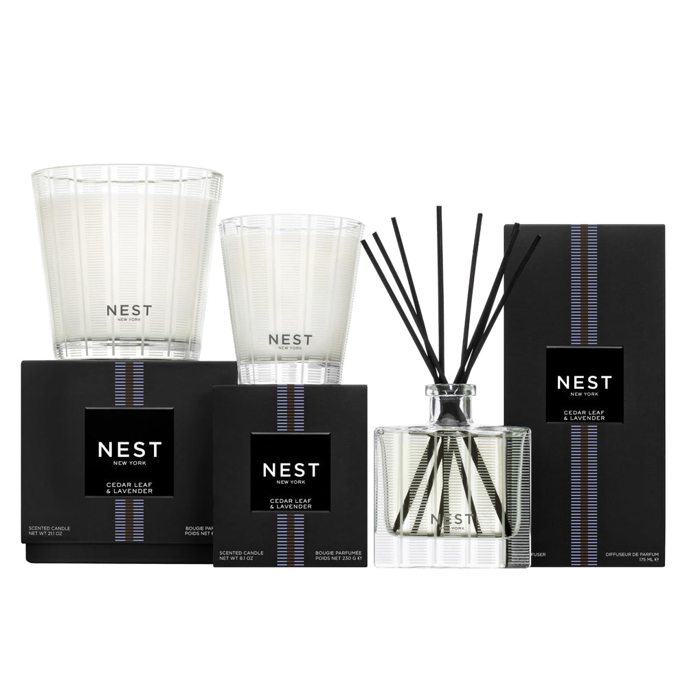 Lifestyle shot of hand pouring NEST New York liquid soap to illustrate 300 pumps