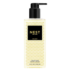 Nest New York Liquid Soap Holiday bottle front, festive hand cleansing.