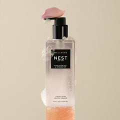 NEST New York liquid soap white woods finish image suggesting clean scent and fresh feel