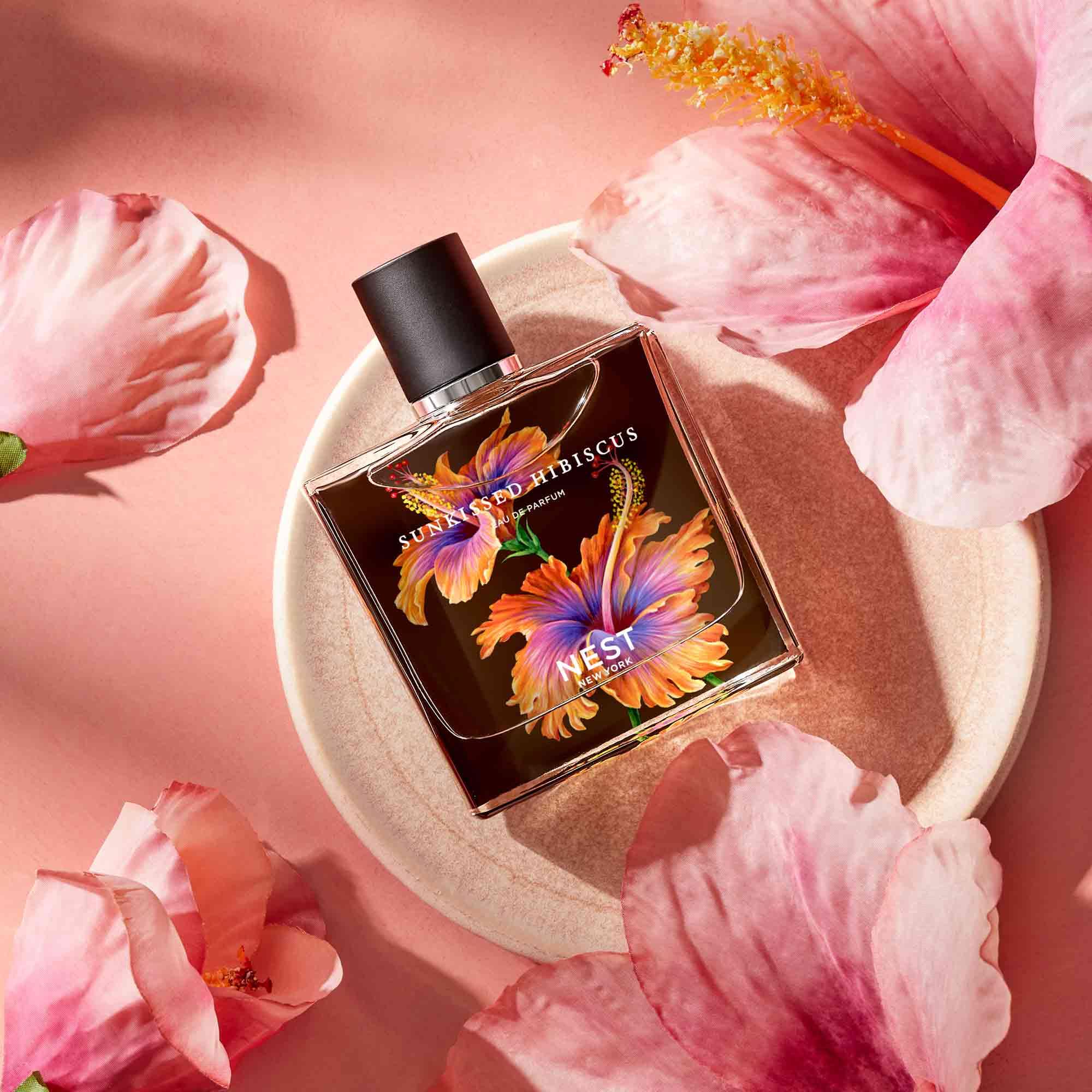 NEST New York Sunkissed Hibiscus includes frangipani tropical note with coconut nuance
