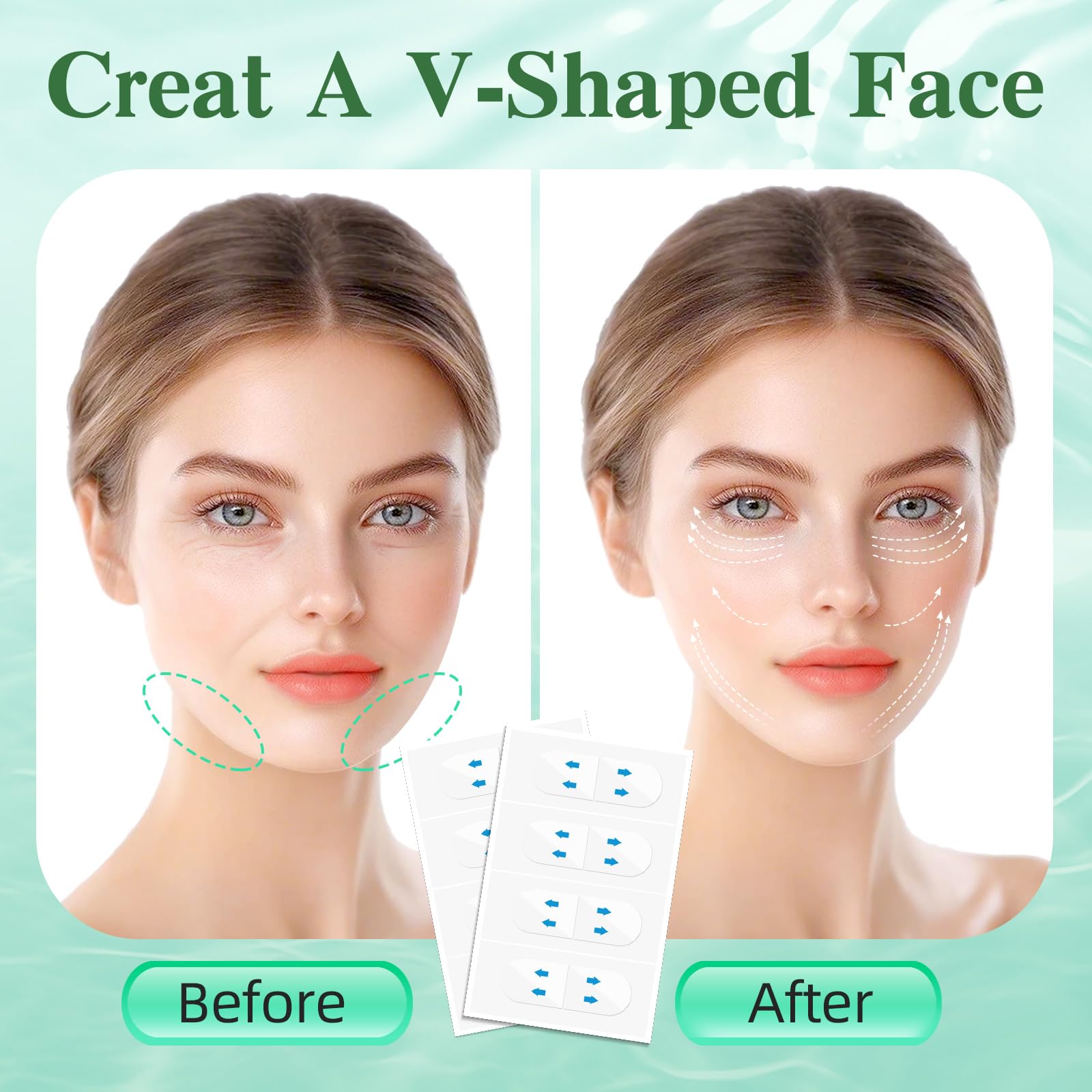 Netlkjonk face tape lifting adhesive closeup shows strong hold for all day makeup