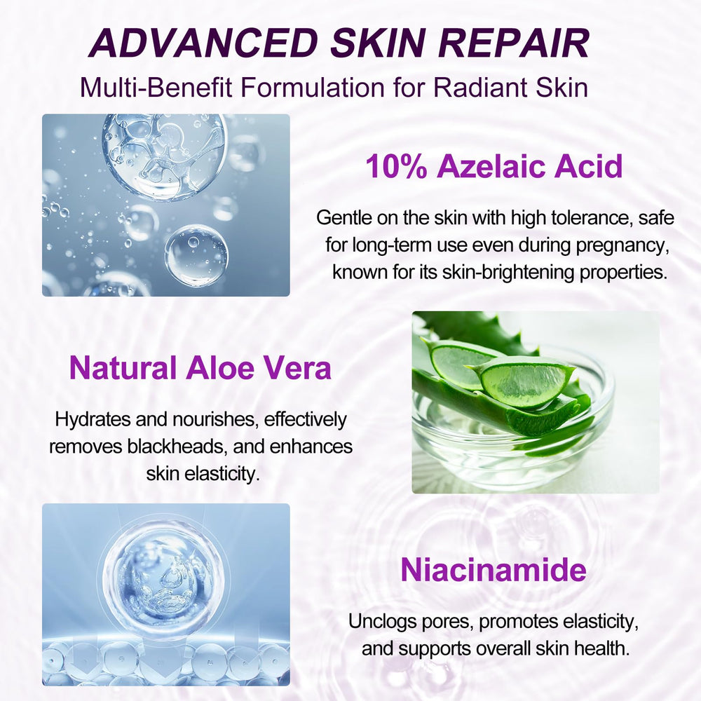 Netwik Azelaic Acid Serum packaging highlights fragrance-free formula