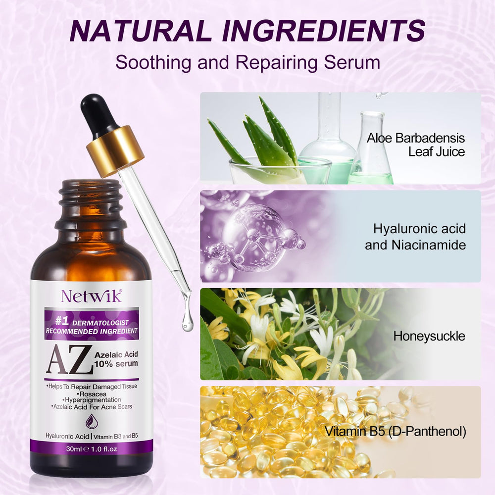 Netwik Azelaic Acid Serum texture close-up with lightweight feel