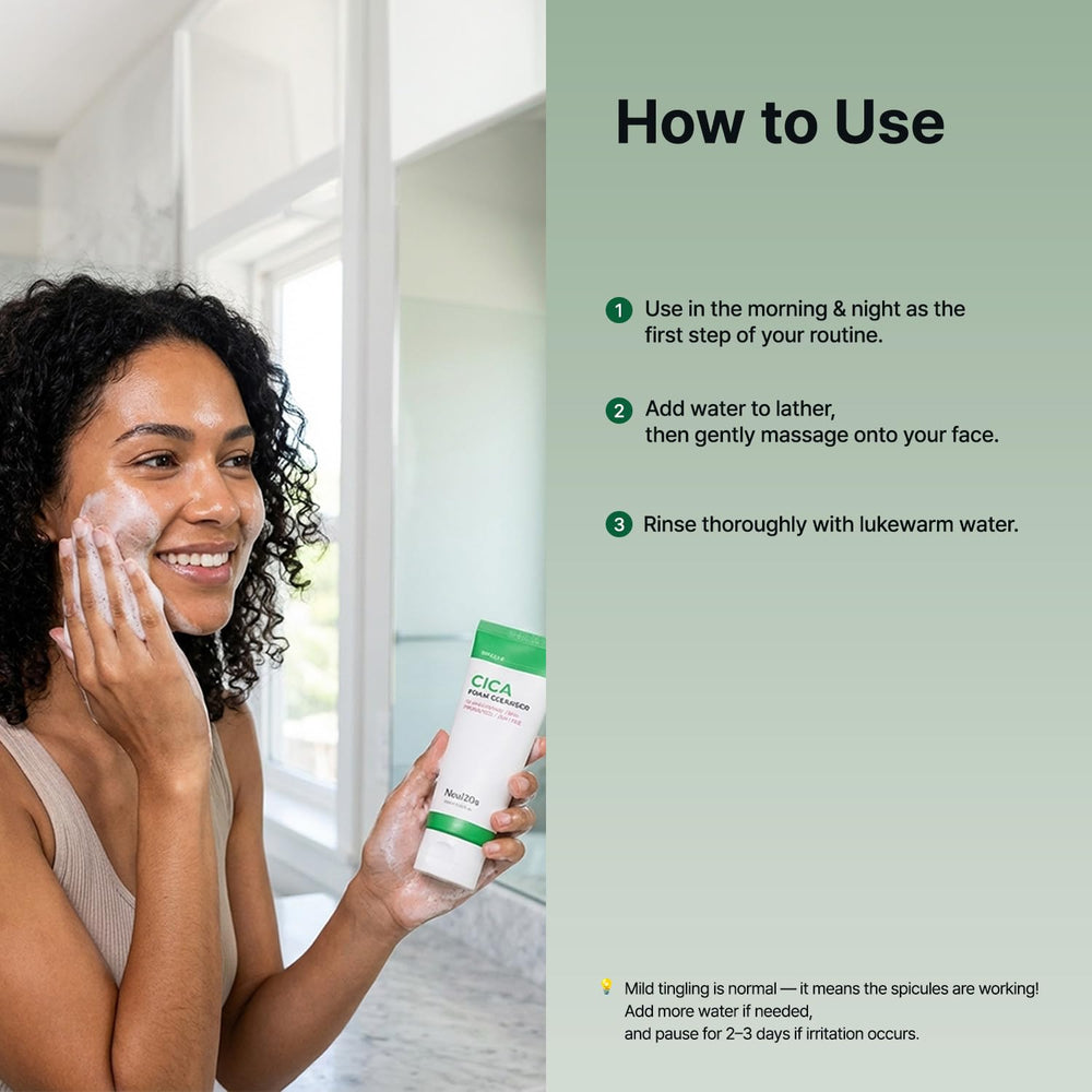 NEUL20S Tea tree highlight promotes refreshing feel and cleaner-looking skin.