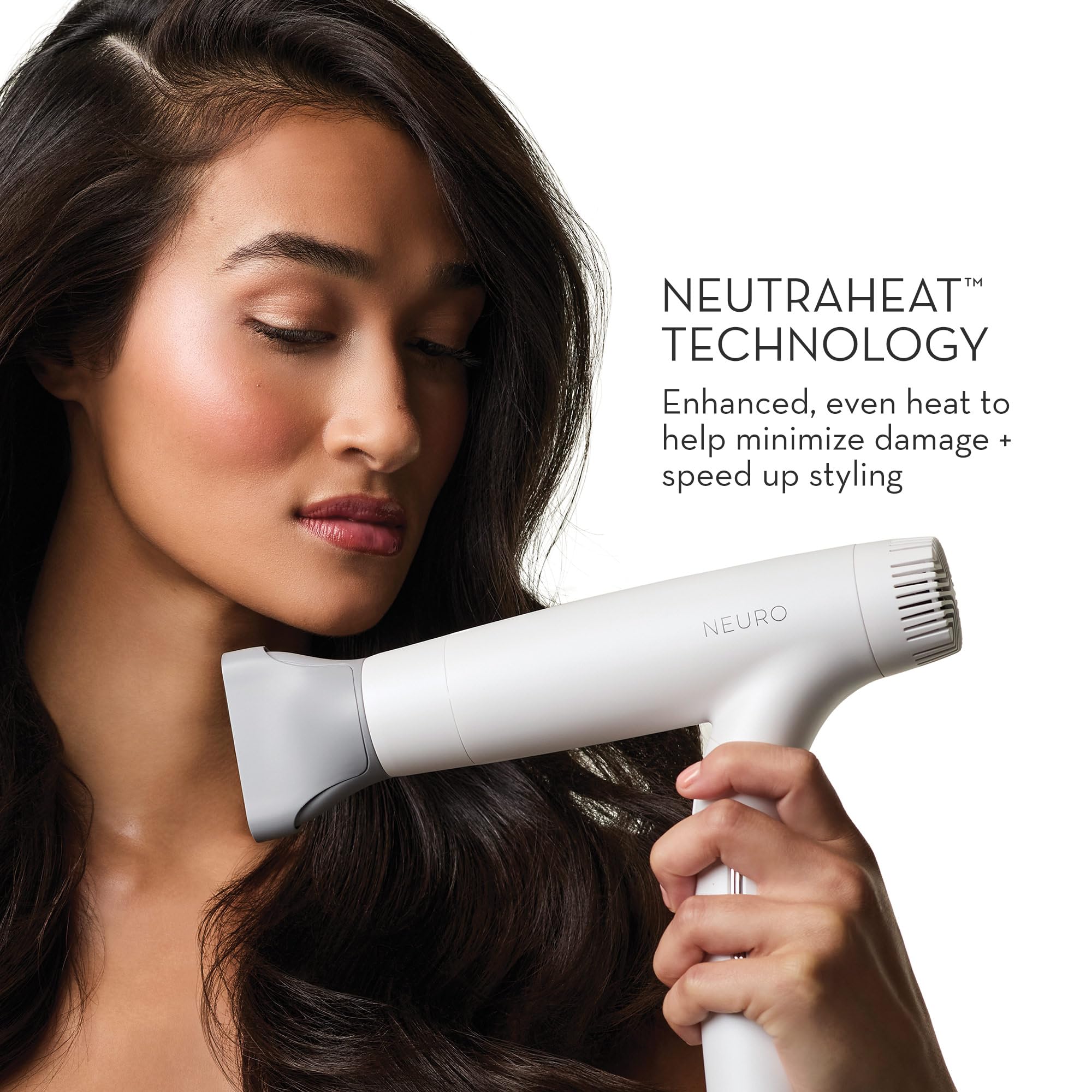 Neuro Dry+ Global Edition diffuser attachment helps define curls and waves with control