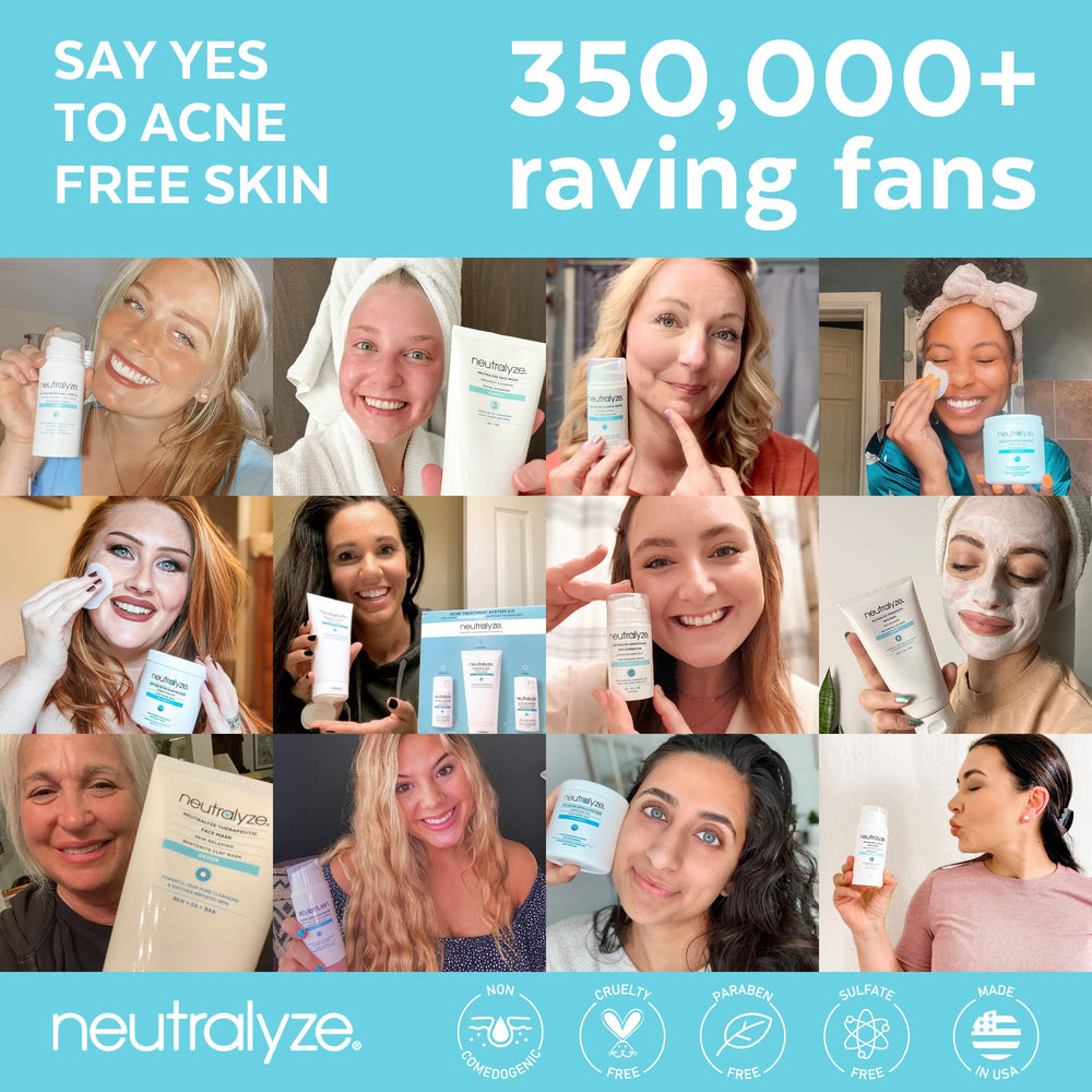 Neutralyze Exfoliating Acne Toner Pads on-back usage for body acne care.