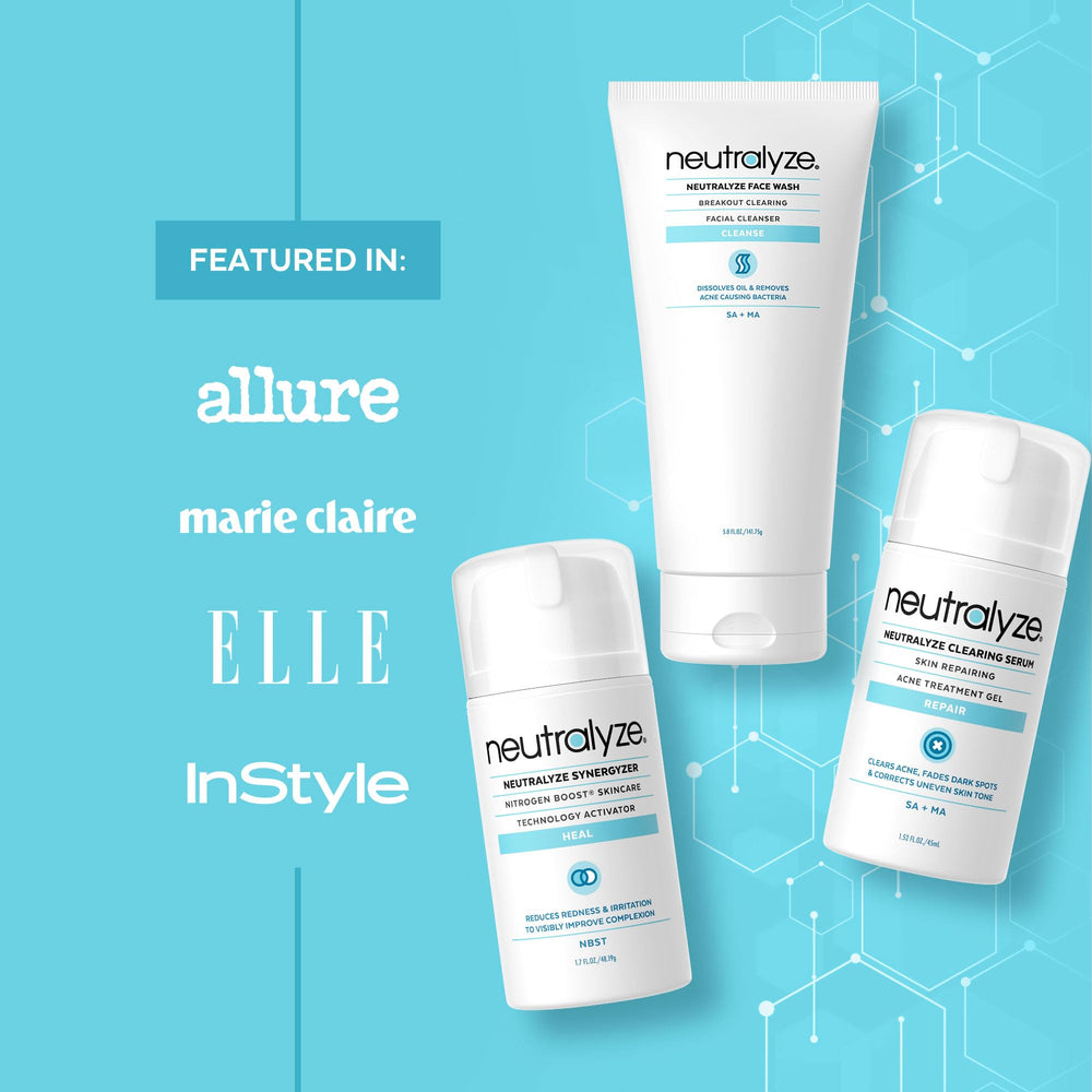 Neutralyze ingredient chart references 2% salicylic and 2% mandelic acids benefits.