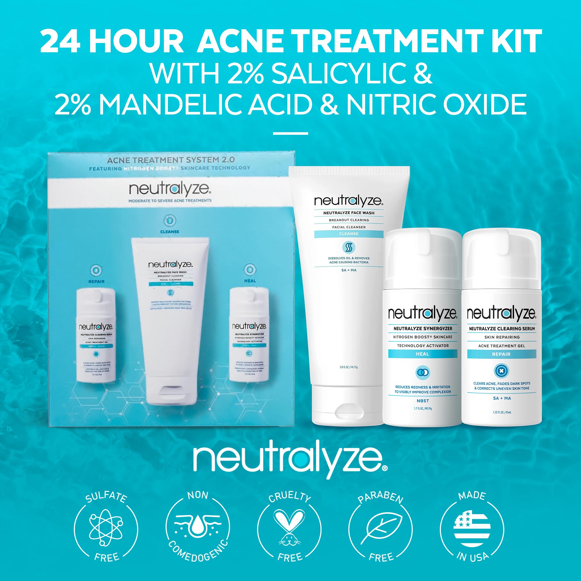 Neutralyze suero clarificador, desobstruye poros y mejora tono.