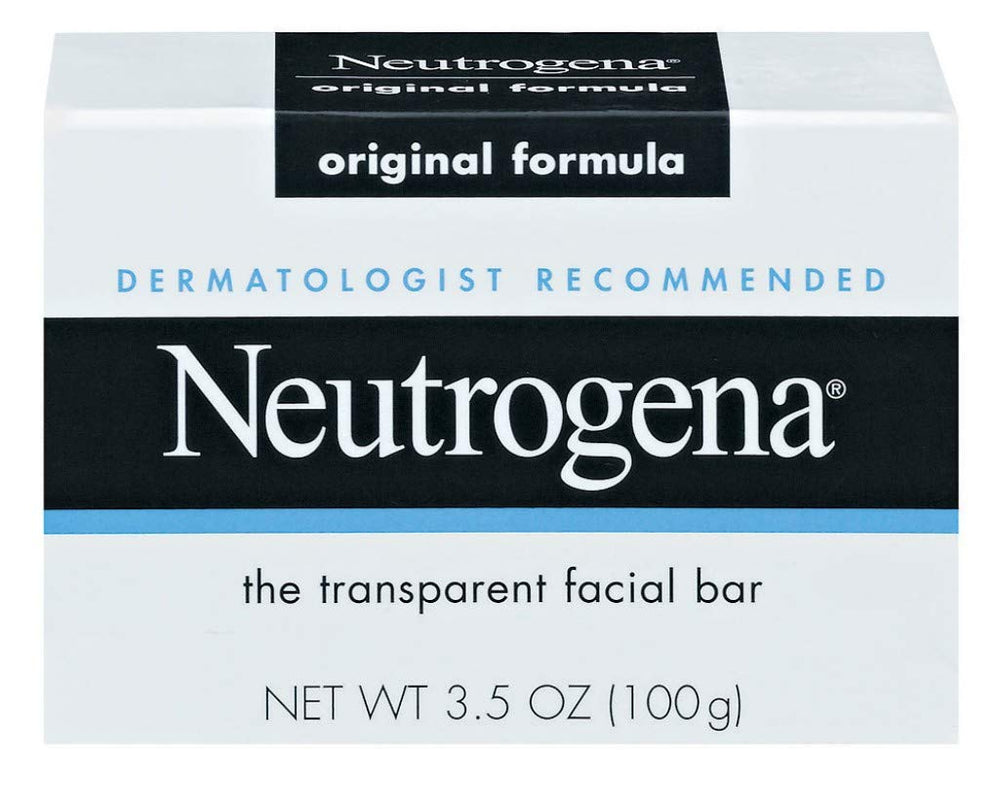 Neutrogena Bar Soap Original boxed packaging with six bars for gentle daily cleansing.