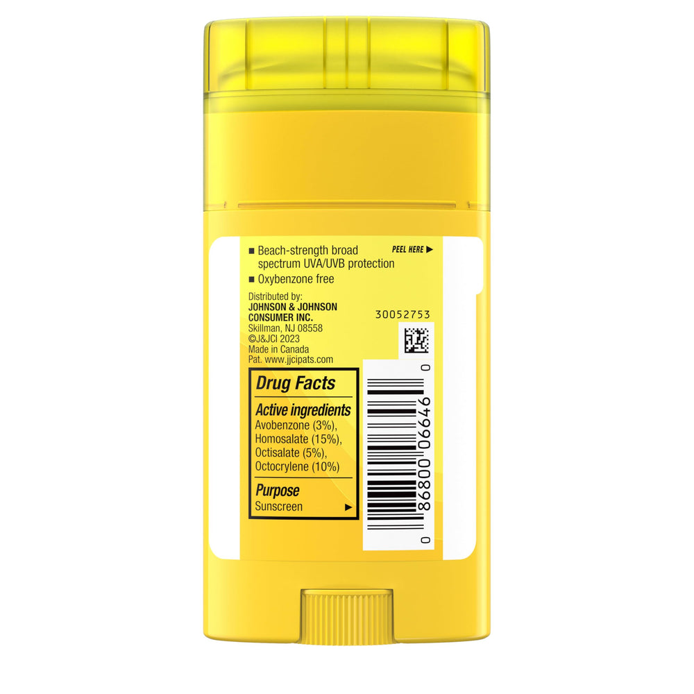 Neutrogena Beach Defense Kids sunscreen stick designed for kids with a portable, pocket-friendly design.