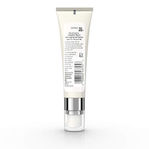 Neutrogena Close-up texture-smoothing formula, showing improved skin tone appearance.
