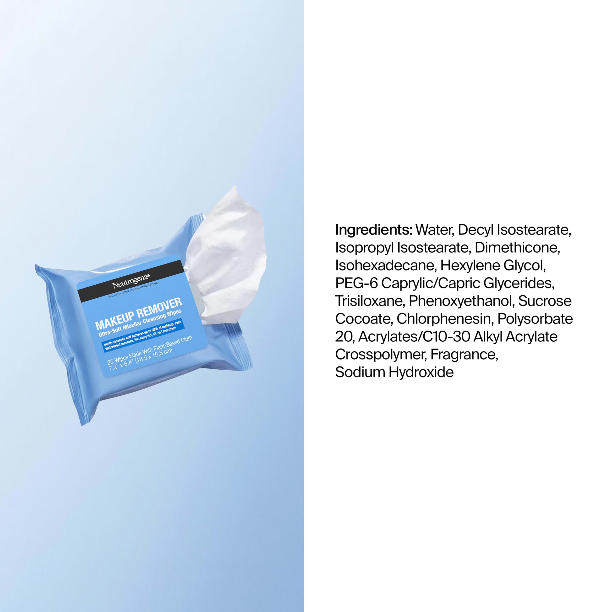 Neutrogena wipes on bathroom counter in lifestyle scene showing daily routine benefit
