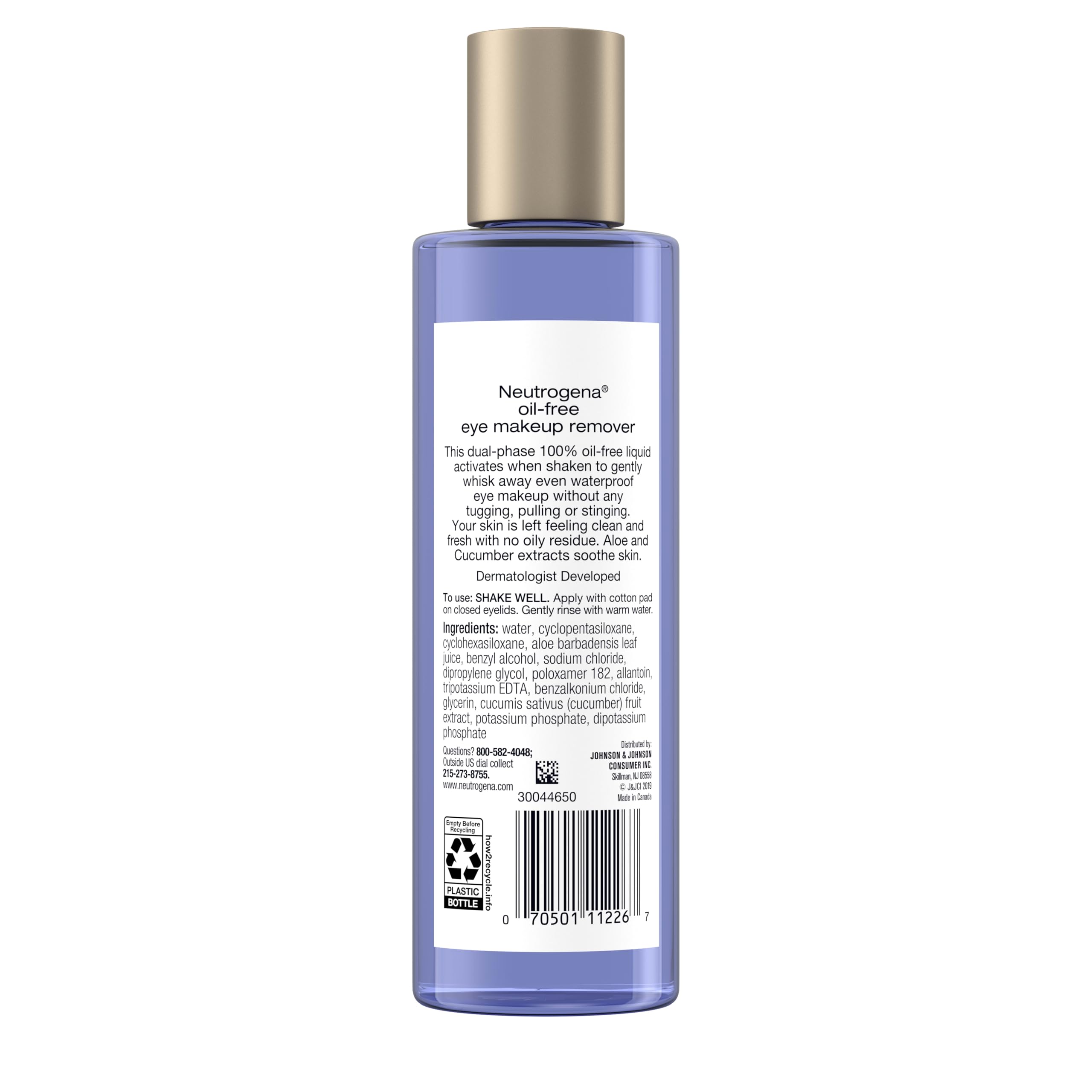 Neutrogena bottle on bathroom counter in everyday skincare routine setting