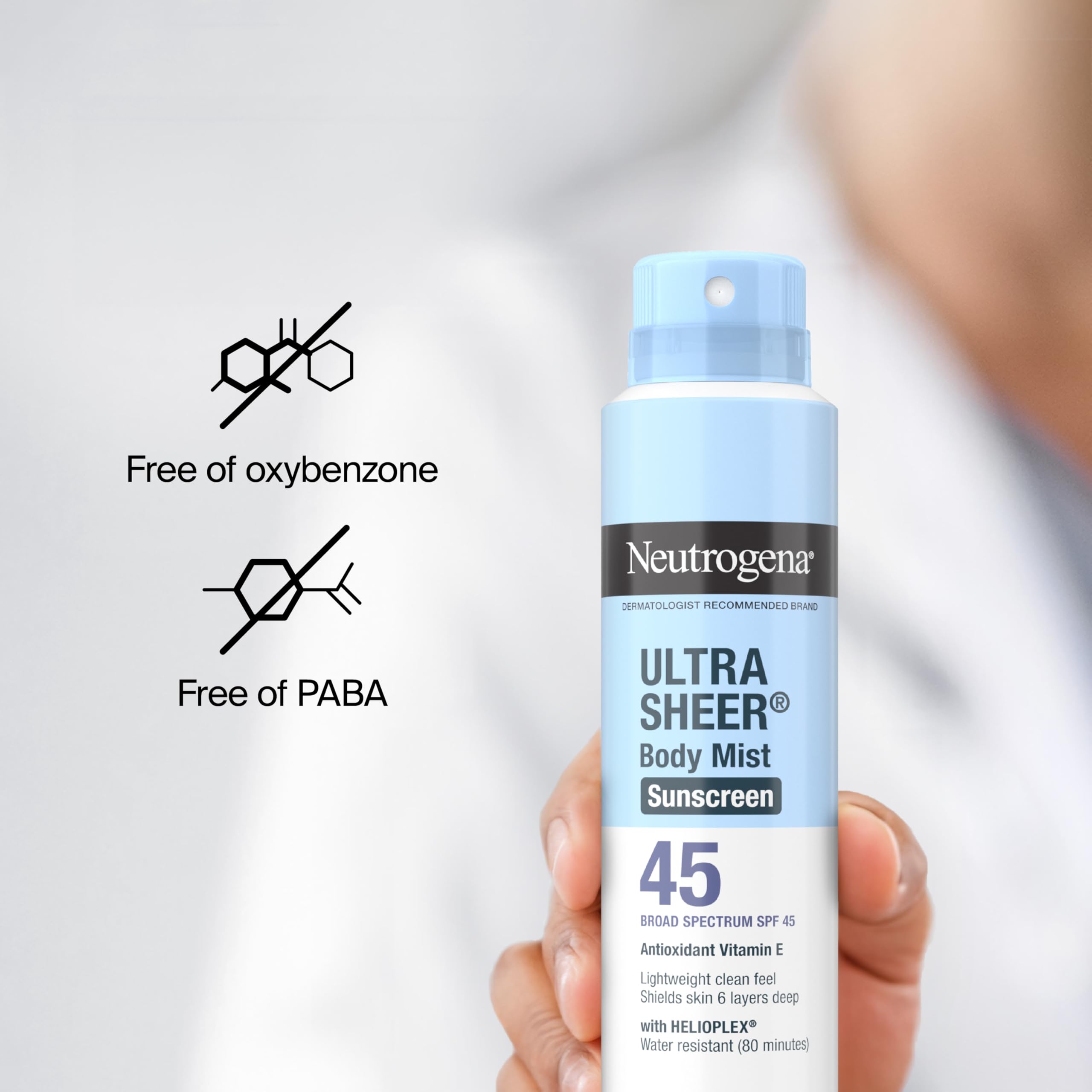 Neutrogena face-and-body spray offers no-mess application for outdoor workouts