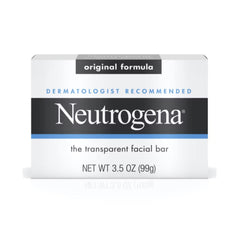 Neutrogena Facial Bar Original Formula 3.5oz pack front view for gentle daily cleansing.