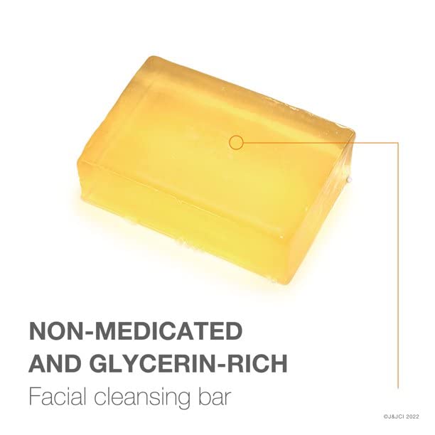 Neutrogena Facial Bar Original Formula 3.5oz pack side-angle highlighting soap cleansing.