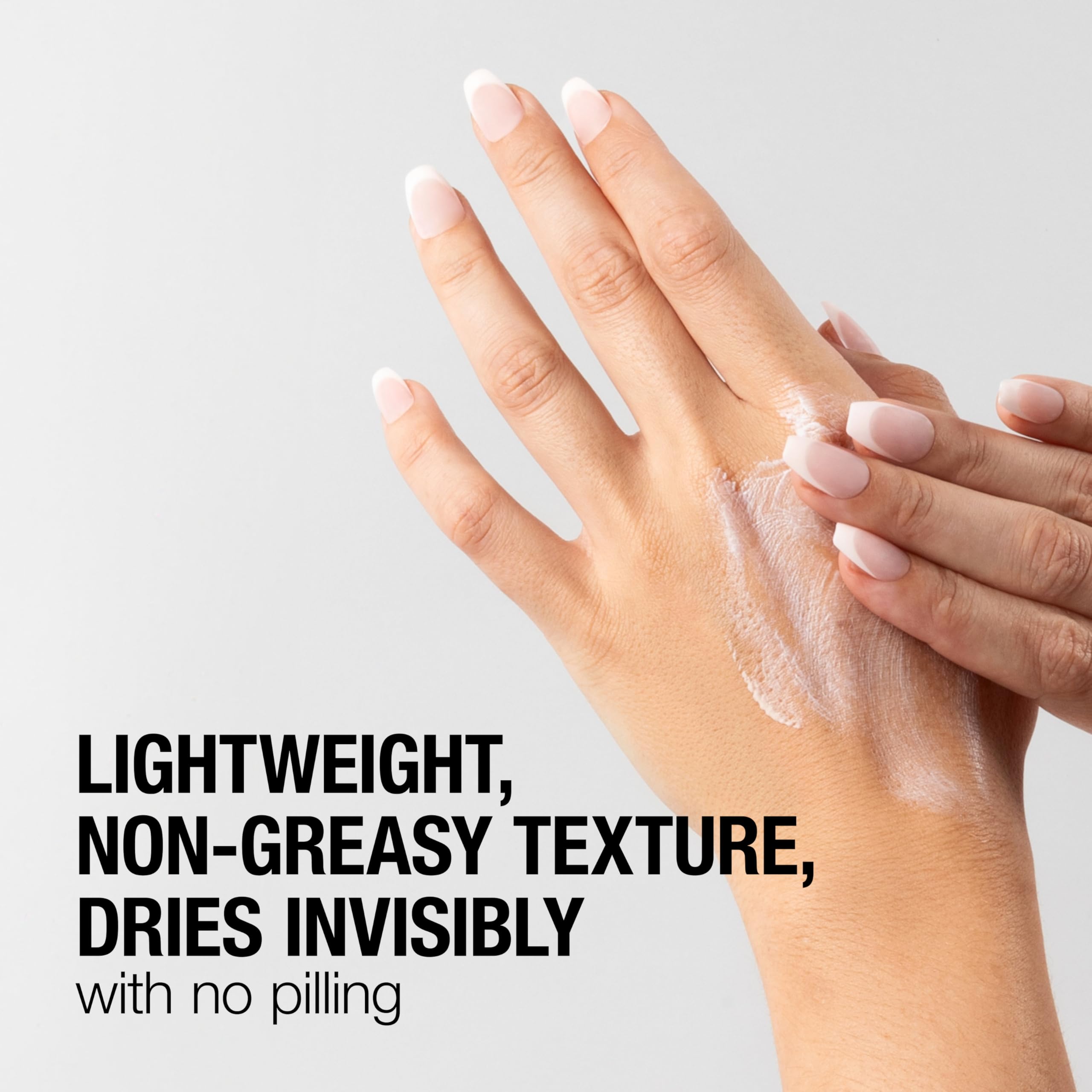Neutrogena Ultra Gentle fragrance-free formula on calm, comfortable skin.