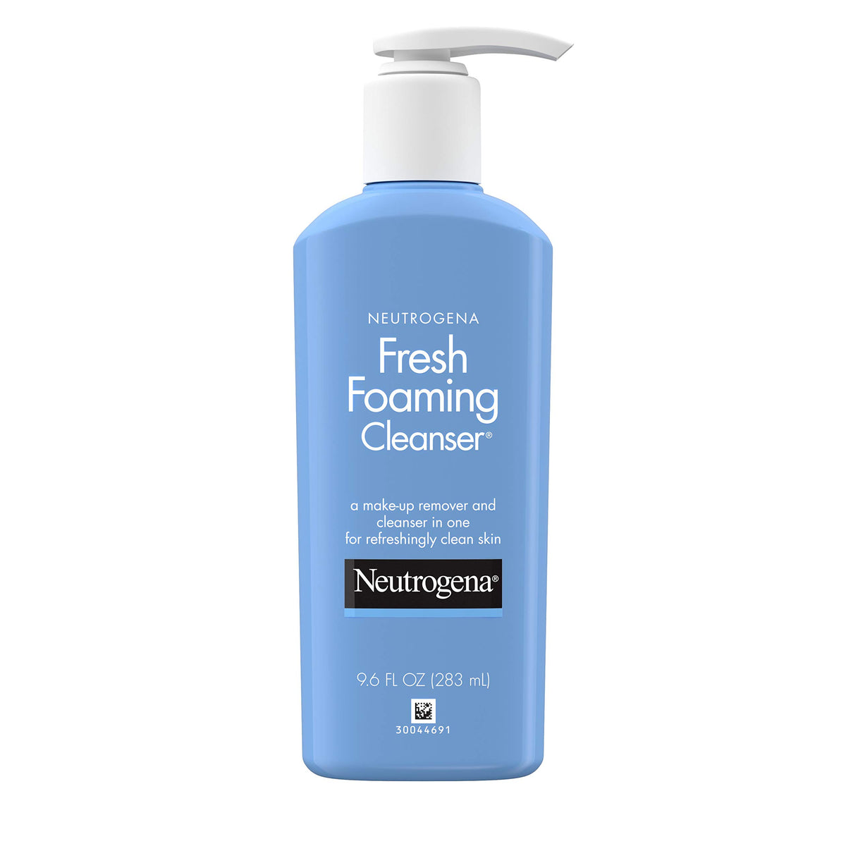 Neutrogena Fresh Foaming Cleanser bottle-pour showcases easy one-step makeup removal