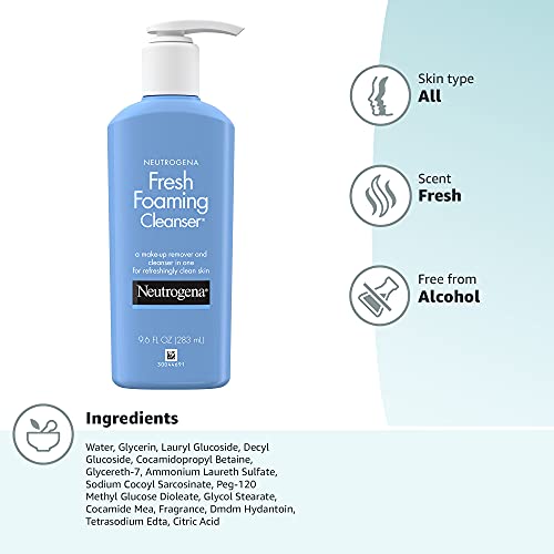 Neutrogena Fresh Foaming Cleanser hypoallergenic for sensitive skin