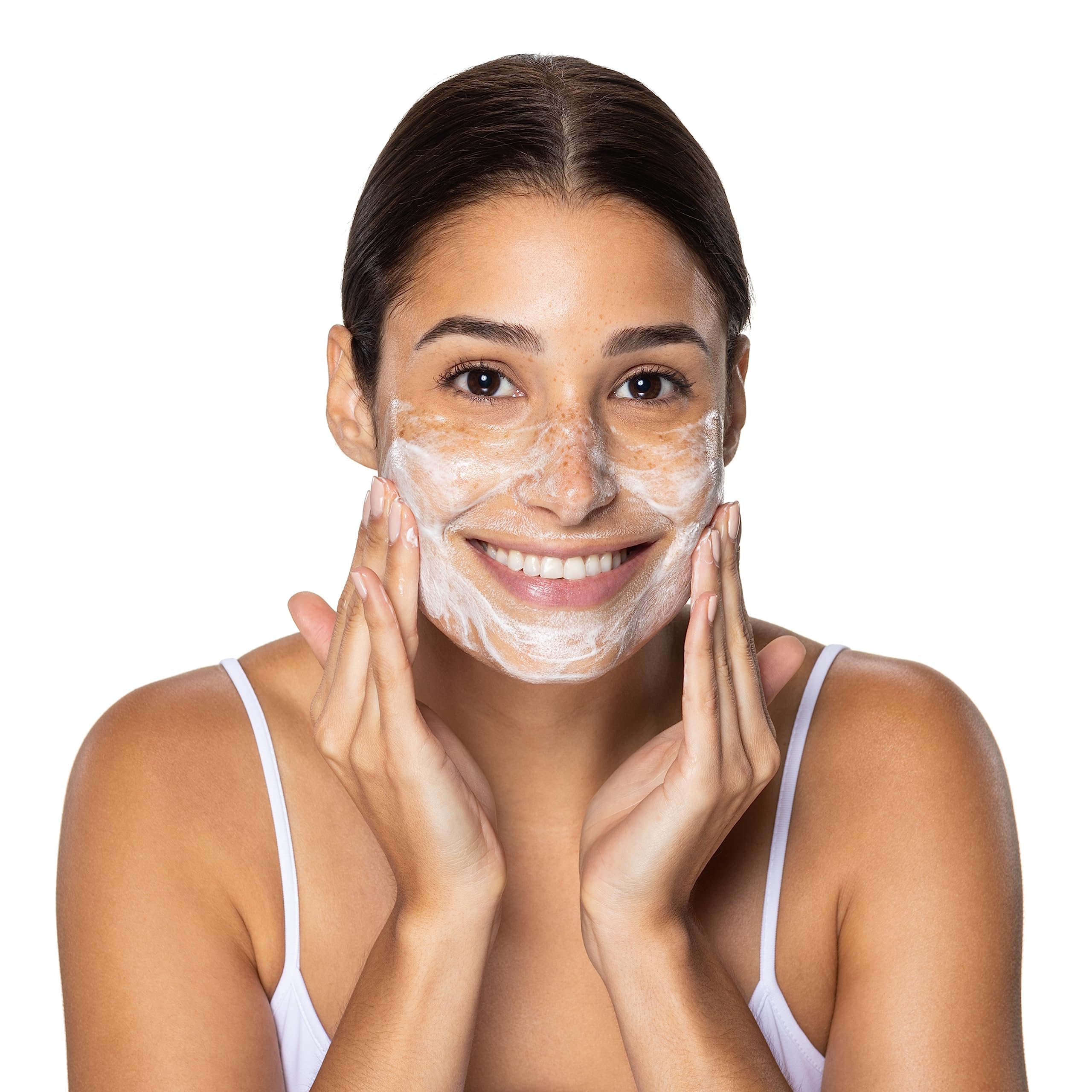 Neutrogena Fresh Foaming Daily Cleanser makeup remover shows one-step cleansing.