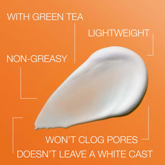 Neutrogena Green Tea infusion close-up, soothing texture for soft breathable skin