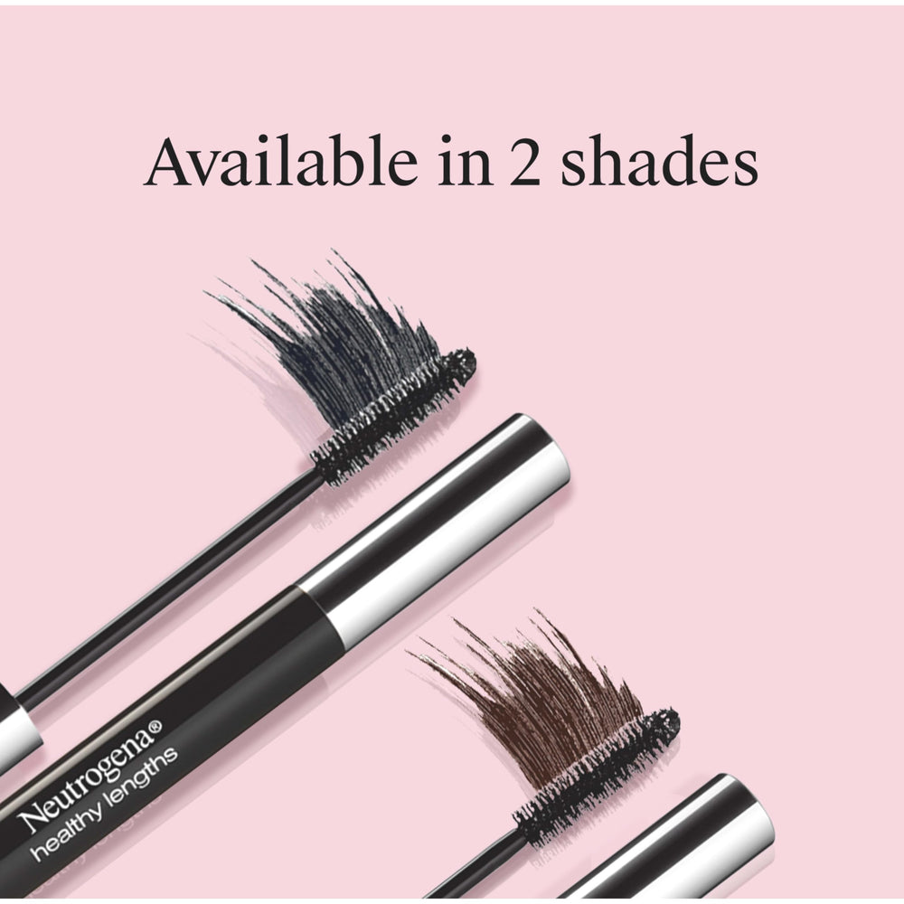 Neutrogena Healthy Lengths Mascara before-after shows length boost without clumps.