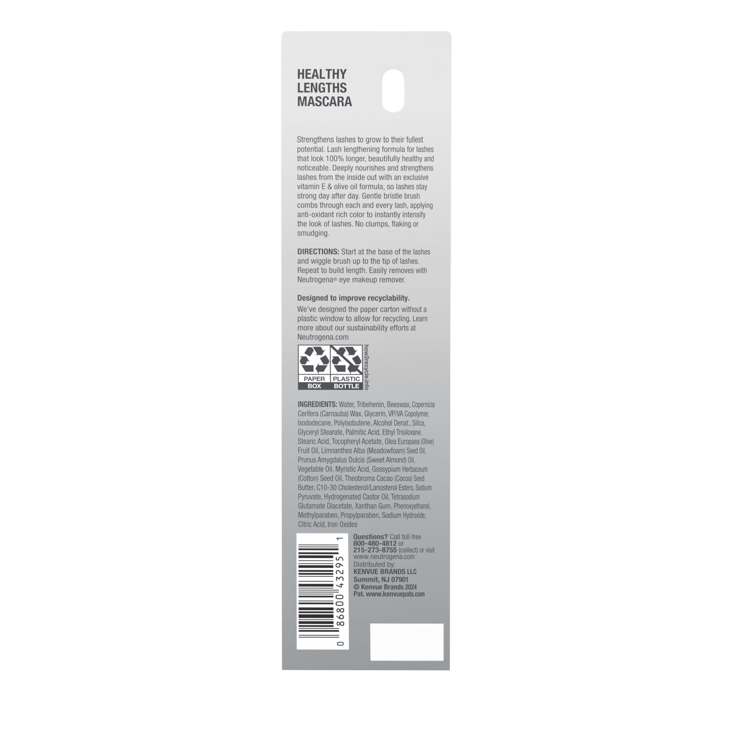 Neutrogena Healthy Lengths Mascara dermatologist-tested safe for sensitive eyes.