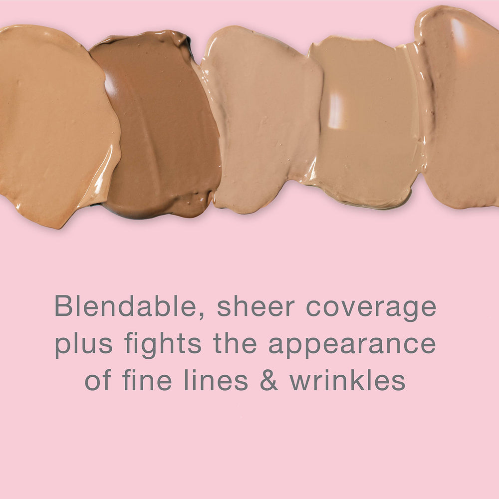 Neutrogena Healthy Skin Anti-Aging Perfector application shot, highlighting even-toned, smoother-looking skin.