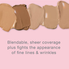 Neutrogena Healthy Skin Anti-Aging Perfector application shot, highlighting even-toned, smoother-looking skin.