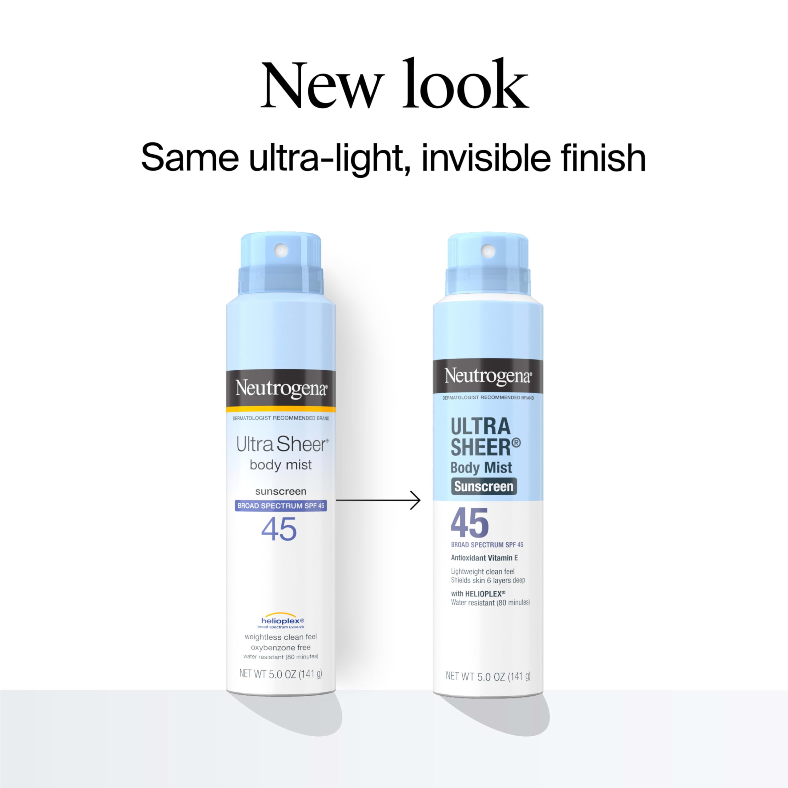 Neutrogena HelioPlex technology image highlights UVA/UVB protection for active days