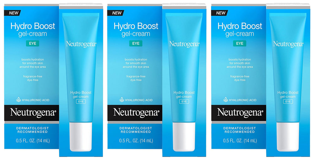 Neutrogena Hydro Boost Eye Gel-Cream smooths the delicate eye area with long-lasting hydration.