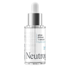 Hands apply Neutrogena Glow Booster primer-serum hybrid on clean skin.