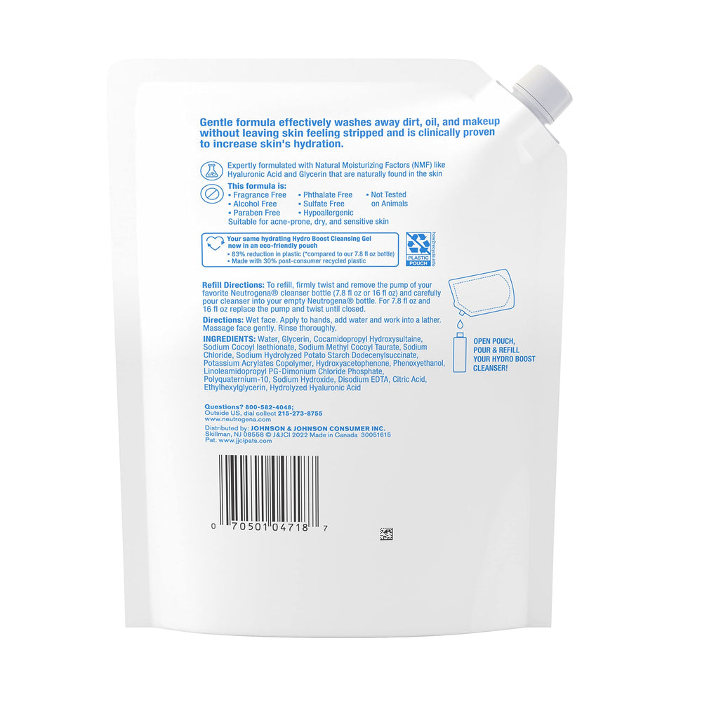 Neutrogena Hydro Boost makeup remover action shows makeup removal capability
