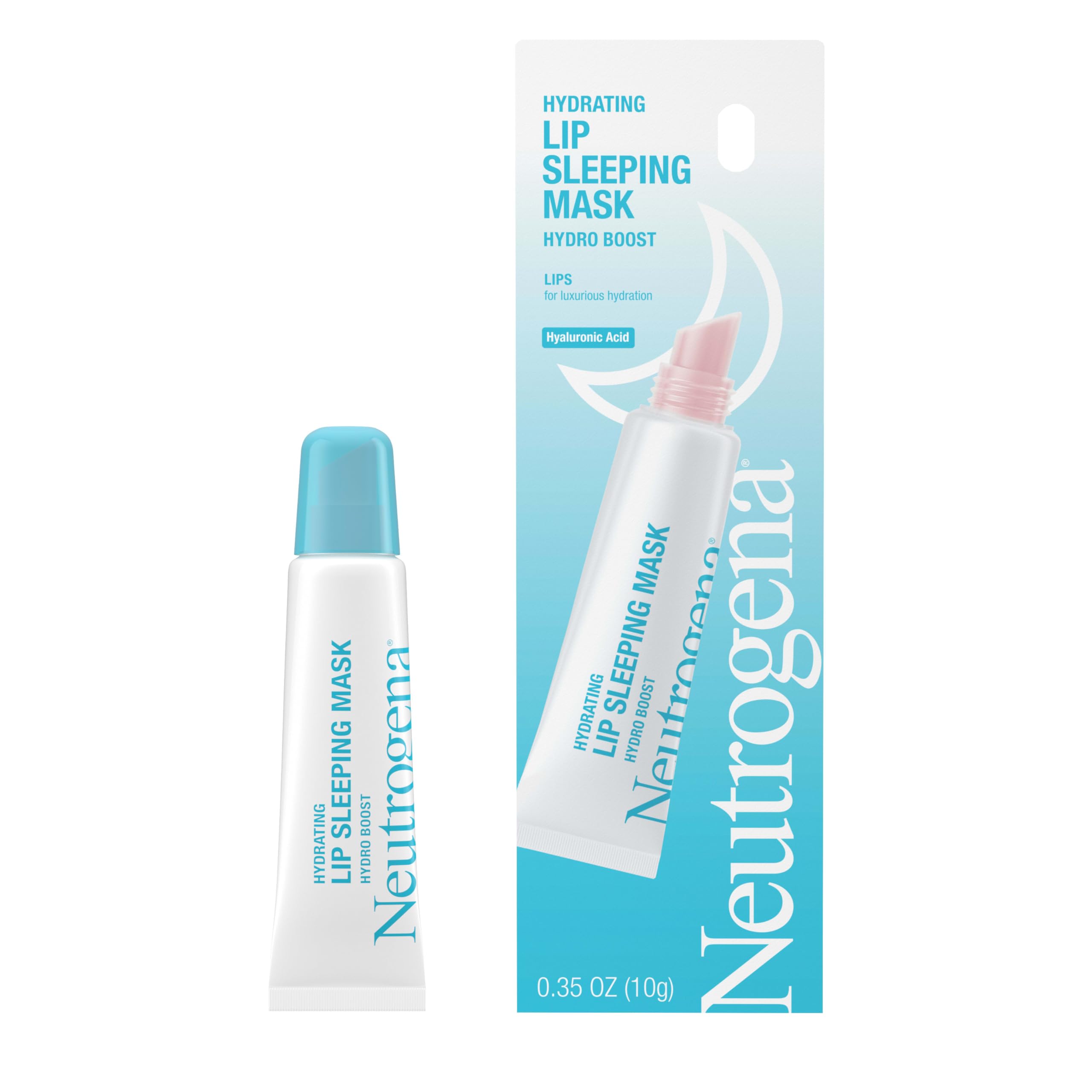 Neutrogena Hydro Boost overnight hydration closeup illustrating pure hyaluronic acid benefit.