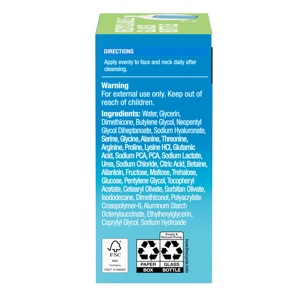 Neutrogena Hydro Boost for dry skin, leaving a silky feel.