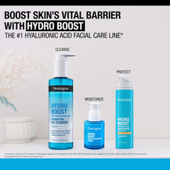 Neutrogena Hydro Boost on vanity during a typical morning skincare routine.