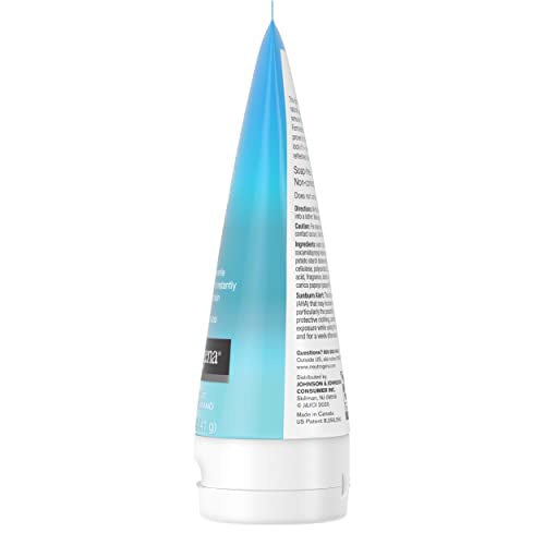 Neutrogena Hydro Boost soap-free and oil-free claim graphic communicates gentle daily use.
