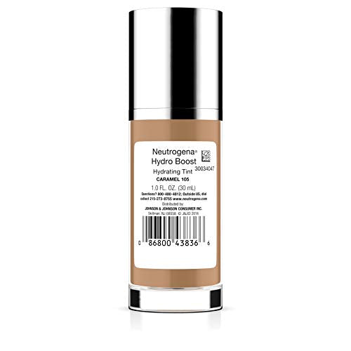 105 Caramel swatch on skin for Neutrogena Hydro Boost tint