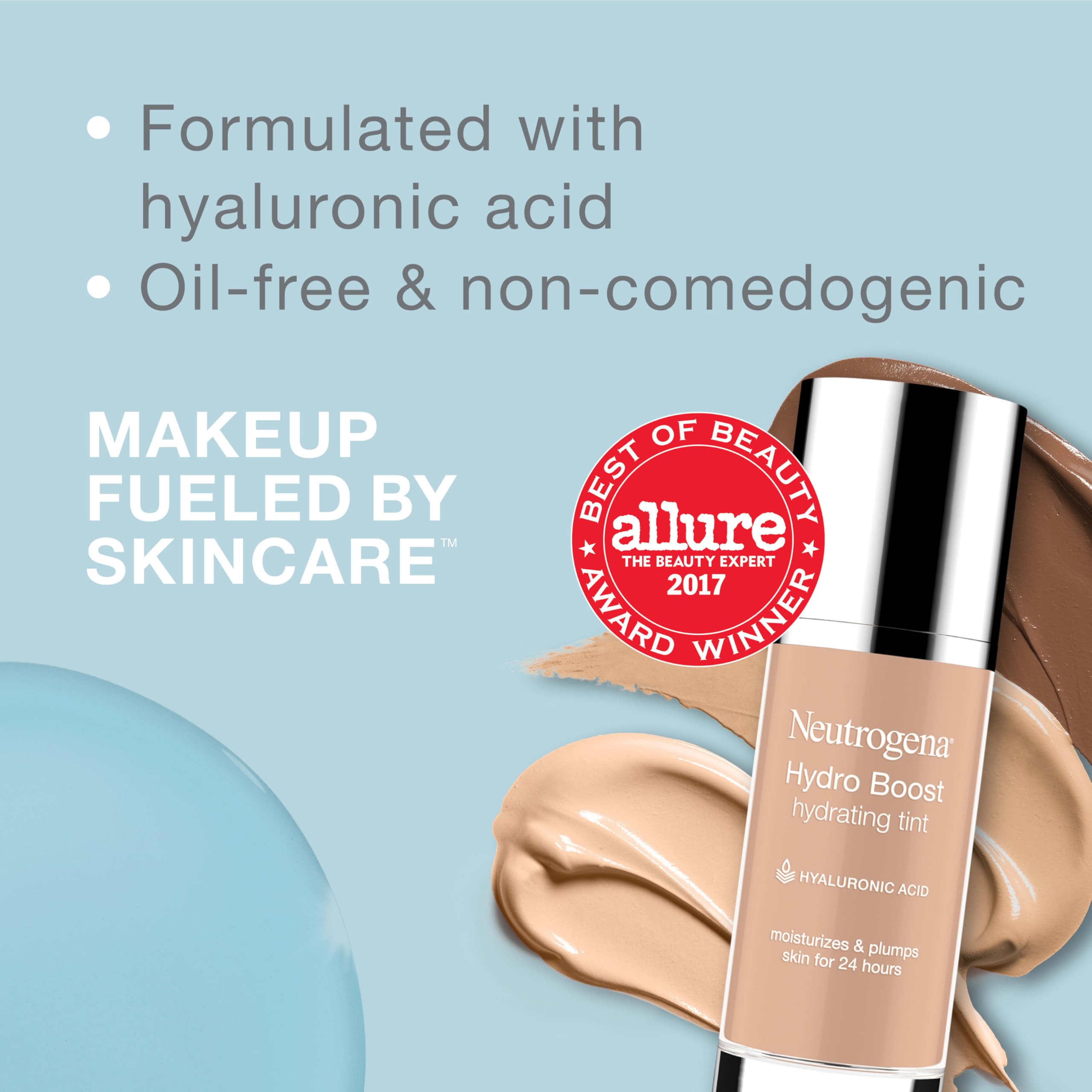 Neutrogena Hydro Boost tint swirl demonstrating smooth texture